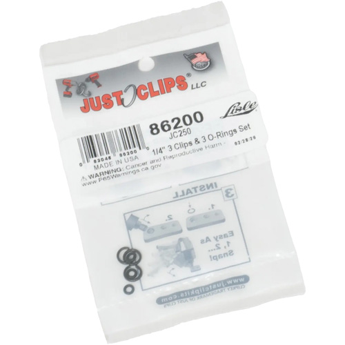 1/4" Clips & O-Rings Set Les Fournitures Industrielles Méga