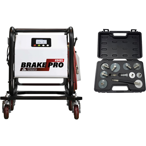 Short Frame Brake-Pro Pressure Brake Bleeder with Adapters Les Fournitures Industrielles Méga