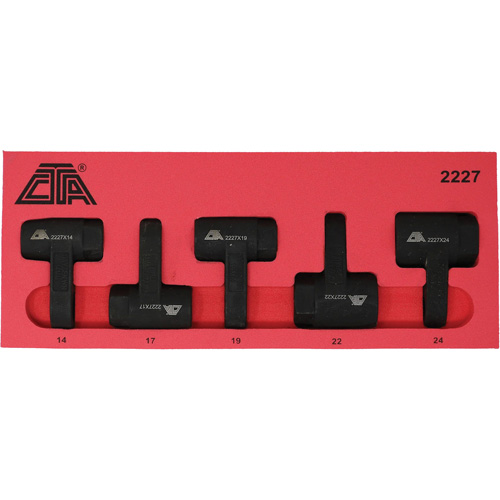 Exhaust Gas Sensor Socket Set, 5 Pieces, 1/2" Drive Size Les Fournitures Industrielles Méga
