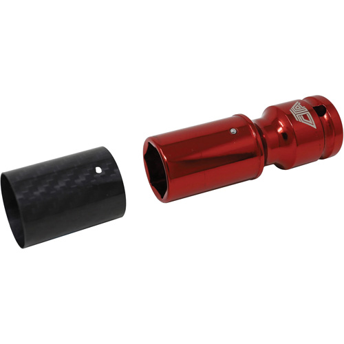 Metric Lug Socket with Carbon Fiber Sleeve Les Fournitures Industrielles Méga