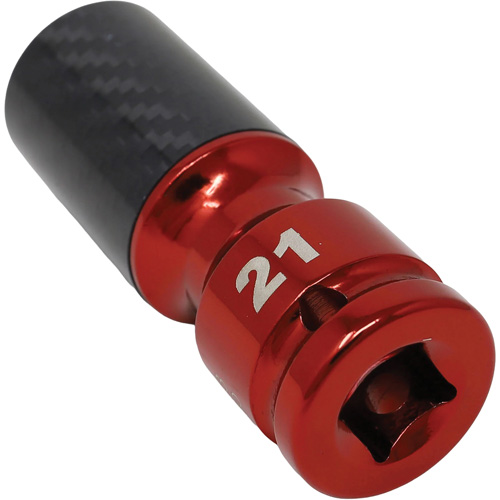Metric Lug Socket with Carbon Fiber Sleeve Les Fournitures Industrielles Méga
