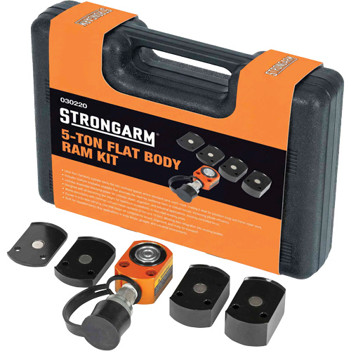 Flat Body Ram Kit with Adapters, 0.24" Stroke, 5 Ton(s) Capacity, 10000 PSI Les Fournitures Industrielles Méga