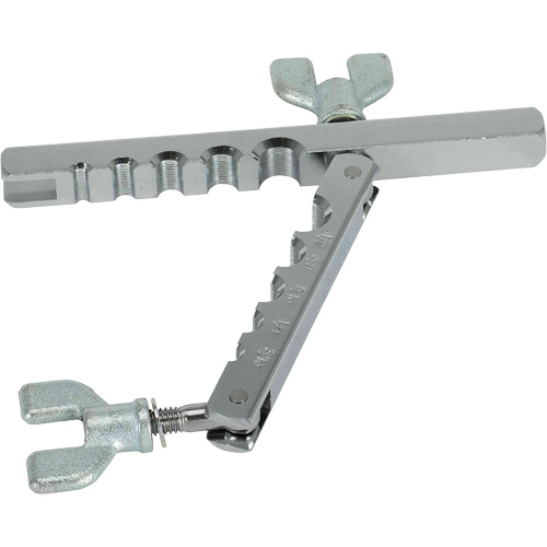 Trousse d'outils d'&eacute;vasement double SAE de 7 morceaux avec coffret moul&eacute; par soufflage Les Fournitures Industrielles Méga