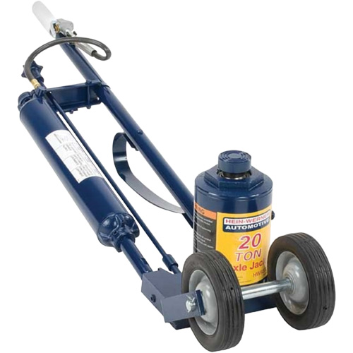 Cric pneumatique pour camion, 20 tonne(s) Capacit&eacute;, 9-1/2" Abaiss&eacute;e, 17-1/2" &eacute;lev&eacute;e, Air comprim&eacute;/hydraulique Les Fournitures Industrielles Méga
