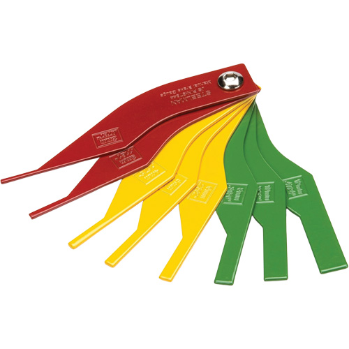8-Piece Colour-Coded Brake Lining Thickness Gauge Les Fournitures Industrielles Méga