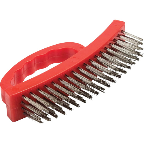 6.5" Long Nylon Body Wire Brush with Stainless Steel Bristles Les Fournitures Industrielles Méga