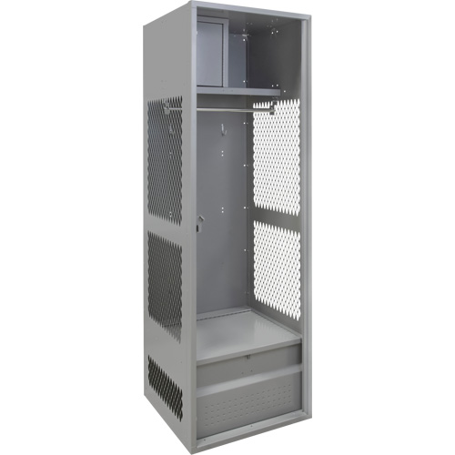 Casier pour &eacute;quipement, Acier, 24" la x 18" p x 72" h, Gris Les Fournitures Industrielles Méga