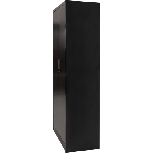 Armoire de rangement combin&eacute;e, 36" la x 18" p x 72" h, Noir Les Fournitures Industrielles Méga
