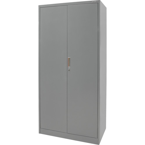 Armoire de rangement combin&eacute;e, 36" la x 18" p x 72" h, Gris Les Fournitures Industrielles Méga