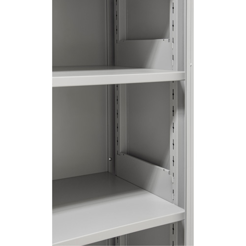 Armoires de rangement Hi-Boy, Acier, 4 Tablettes, 72" h x 36" la x 18" P, Gris Les Fournitures Industrielles Méga