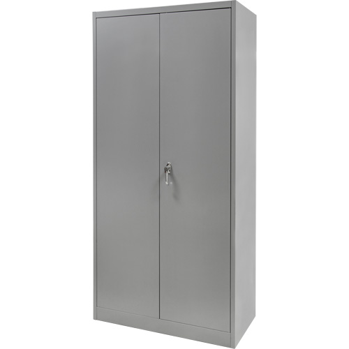 Armoire garde-robe, Acier, 36" la x 18" p x 72" h, Gris Les Fournitures Industrielles Méga