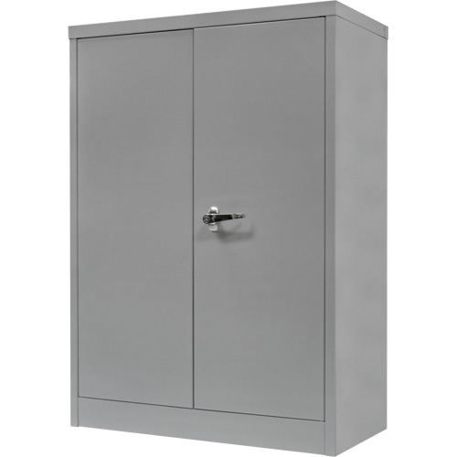 Armoire de rangement &agrave; hauteur de comptoir, Acier, 2 Tablettes, 42" h x 30" la x 15" P, Gris Les Fournitures Industrielles Méga