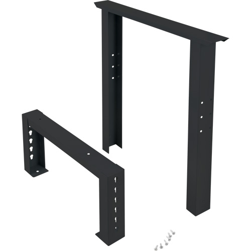 Industrial Duty Leg for Workbench, Steel, 24" D x 34" H, Single Les Fournitures Industrielles Méga