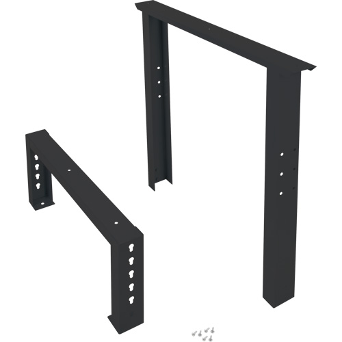Industrial Duty Leg for Workbench, Steel, 30" D x 34" H, Single Les Fournitures Industrielles Méga