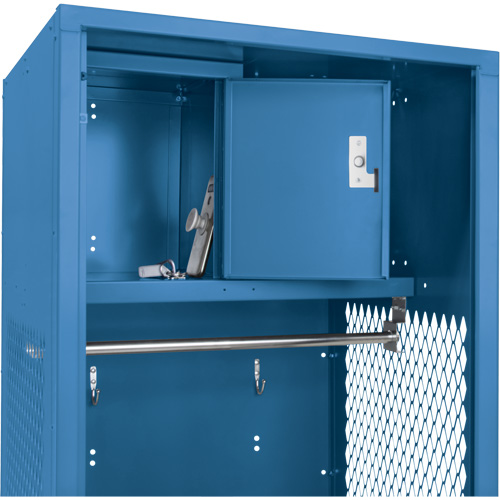 Gear Locker, Steel, 24" W x 18" D x 72" H, Dark Blue Les Fournitures Industrielles Méga