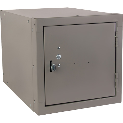 Casier cubique empilable, 12" x 18" x 12", Acier, Gris, D&eacute;mont&eacute; Les Fournitures Industrielles Méga