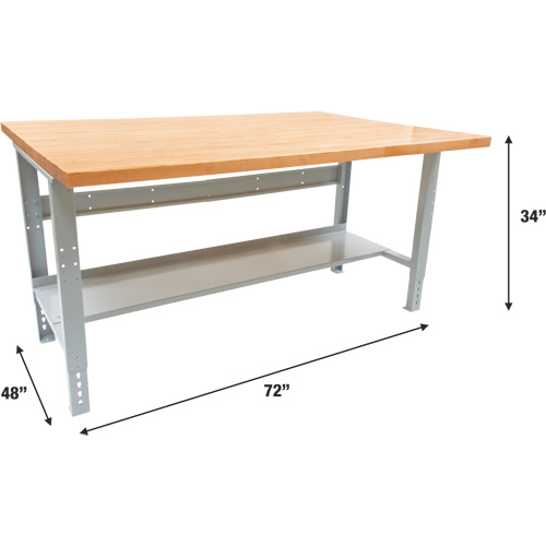 &eacute;tabli modulaire industriel, Cap 1000 lb, 72" la x 48" p Les Fournitures Industrielles Méga