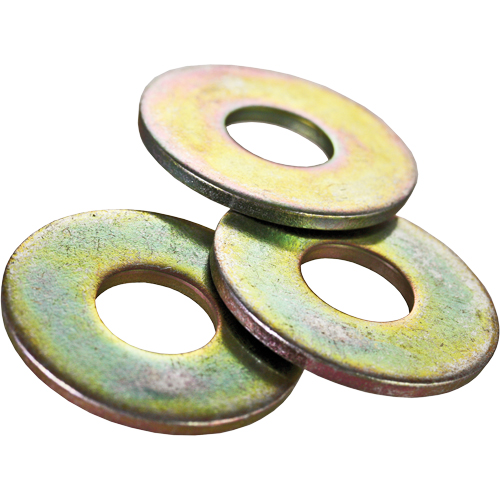 Rondelle plate USS, Zinc jaune, 3/8" Les Fournitures Industrielles Méga