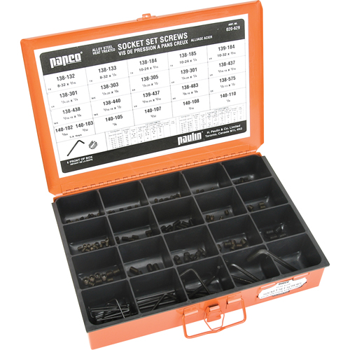 Socket Set Screw Cup Point Assortments Les Fournitures Industrielles Méga