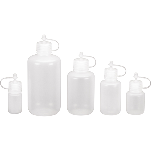 Bouteilles rondes &agrave; ouverture &eacute;troite, Ronde, 1/2 oz, Plastique Les Fournitures Industrielles Méga
