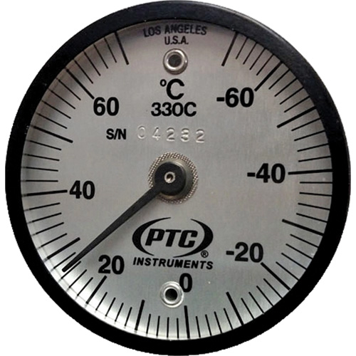 Thermom&egrave;tre de surface magn&eacute;tique, Contact, Analogique, -56.7-21.1°F (-70-70°C) Les Fournitures Industrielles Méga