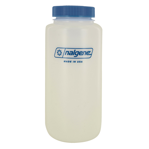 Bouteilles &agrave; large ouverture, Ronde, 32 oz, Plastique Les Fournitures Industrielles Méga