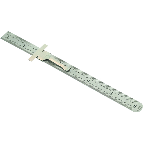 Pocket Rule, 6" L, Steel, 1/64" (1 mm) Graduations Les Fournitures Industrielles Méga