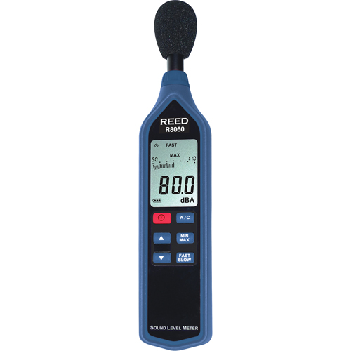 Sound Level Meter with Calibration Certificate, 30 - 90 dB/50 - 110 dB/70 - 130 dB Measuring Range Les Fournitures Industrielles Méga