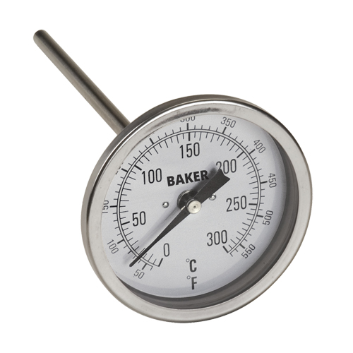 Bi-Metal Thermometers, Contact, Analogue, 50-550°F (0-260°C) Les Fournitures Industrielles Méga