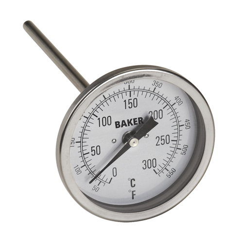 Bi-Metal Thermometers, Contact, Analogue, 50-550°F (0-260°C) Les Fournitures Industrielles Méga