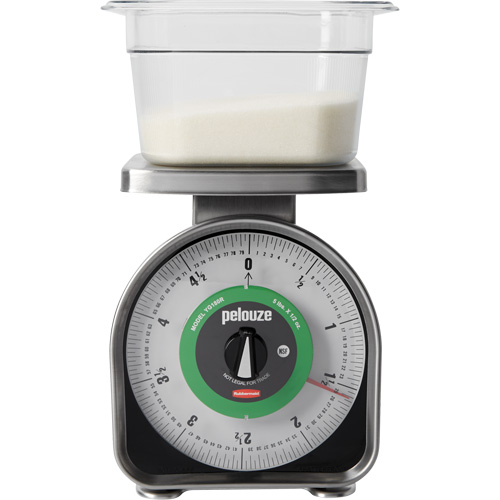 Pelouze Mechanical Portion Control Scale, 5 lbs. / 2.3 kg Cap., 10 g / 0.5 oz. Graduations Les Fournitures Industrielles Méga