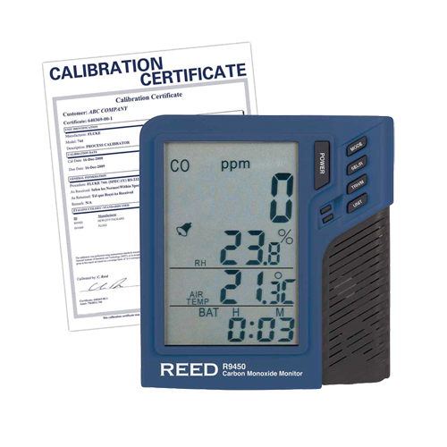 Carbon Monoxide Monitor with Temperature & Humidity with Calibration Certificate Les Fournitures Industrielles Méga
