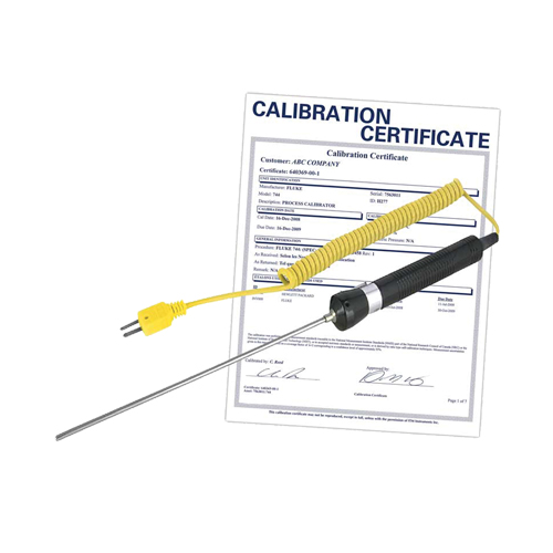 Sonde thermocouple &agrave; immersion avec certificat de calibration, 600 °C (1112°F) Temp. max. Les Fournitures Industrielles Méga
