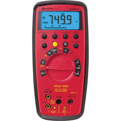 37XR-A True RMS Digital Multimeter, AC/DC Voltage, AC/DC Current Les Fournitures Industrielles Méga