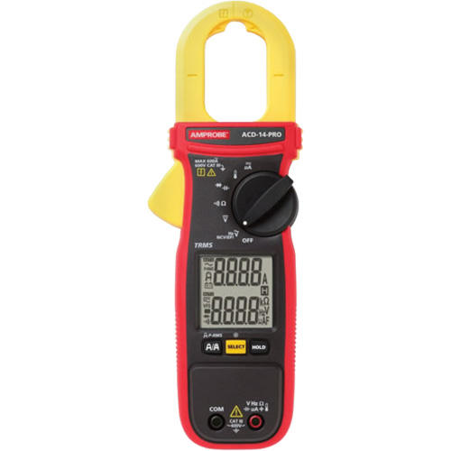 ACD-14-PRO Clamp-On TRMS Multimeter with Dual Display, AC/DC Voltage, AC Current Les Fournitures Industrielles Méga