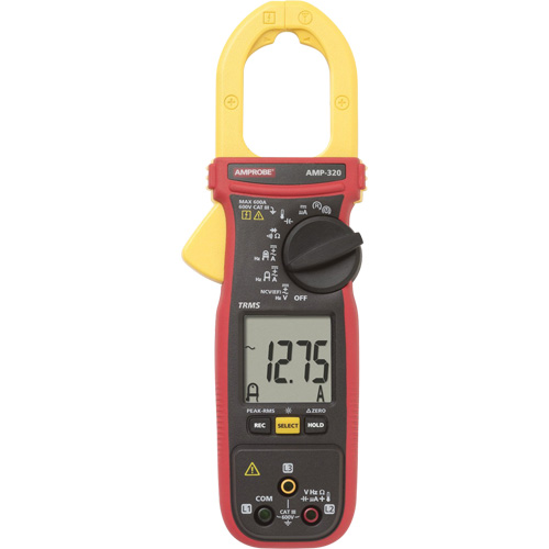 AMP-320 Motor Maintenance TRMS Clamp Meter, AC/DC Voltage, AC/DC Current Les Fournitures Industrielles Méga