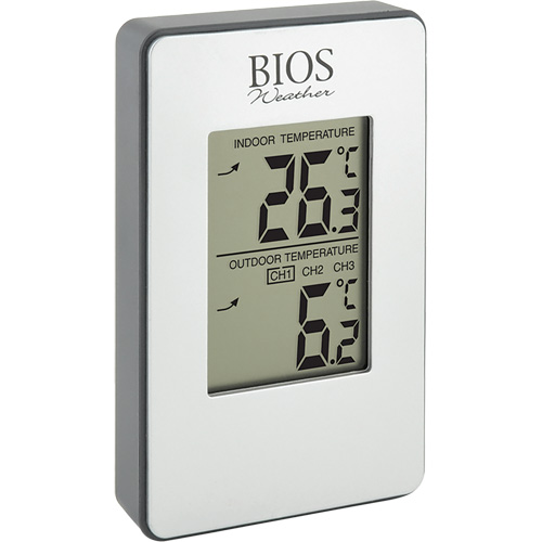 Thermom&egrave;tre sans fil int&eacute;rieur/ext&eacute;rieur, Sans contact, Analogique, 31-158°F (-35-70°C) Les Fournitures Industrielles Méga