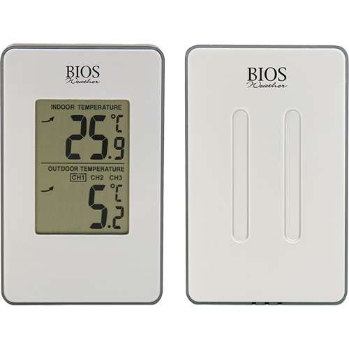 Thermom&egrave;tre sans fil int&eacute;rieur/ext&eacute;rieur, Sans contact, Analogique, 31-158°F (-35-70°C) Les Fournitures Industrielles Méga
