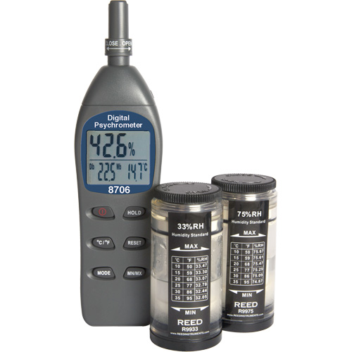 Psychrometer Kit with Calibration Standards Les Fournitures Industrielles Méga