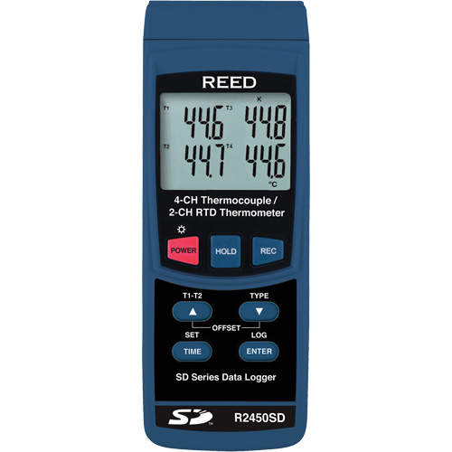 Thermom&egrave;tre &agrave; thermocouple pour enregistreur de donn&eacute;es avec certificat de calibration Les Fournitures Industrielles Méga