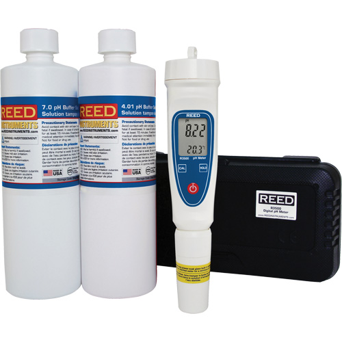 pH Meter & Buffer Solution Kit Les Fournitures Industrielles Méga
