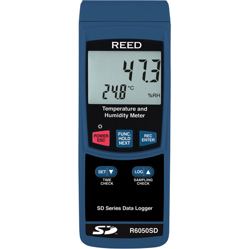 Data Logging Thermo-Hygrometer with Calibration Certificate, 5% - 95% RH, 32° - 122° F ( 0° - 50°C ) Les Fournitures Industrielles Méga