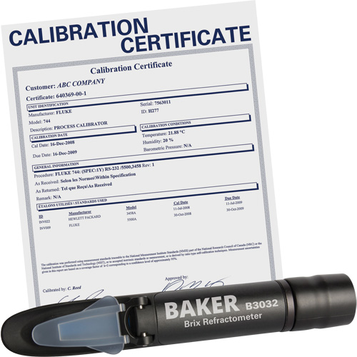 Refractometer with ISO Certificate, Analogue (Sight Glass), Br Les Fournitures Industrielles Méga