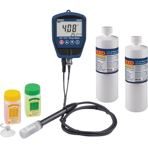 pH/mV Meter with Buffer Solution Kit Les Fournitures Industrielles Méga