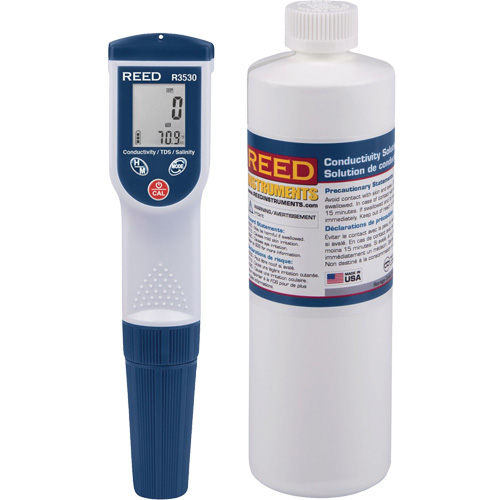 Conductivity/TDS/Salinity Meter & Solution Kit Les Fournitures Industrielles Méga