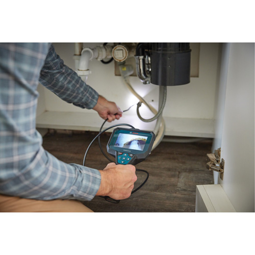 Cam&eacute;ra d'inspection portable professionnelle 12 V Max, 4" Affichage Les Fournitures Industrielles Méga