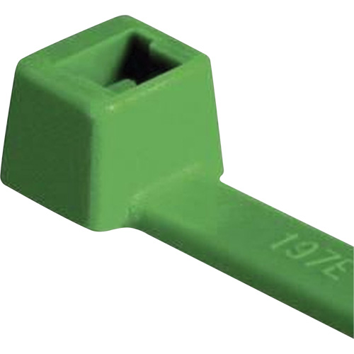 UL Rated PA66 Cable Ties, 4" Long, 18 lbs. Tensile Strength, Green Les Fournitures Industrielles Méga