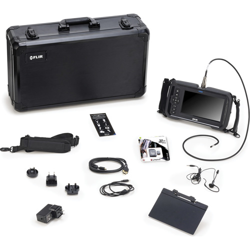 Trousse de vid&eacute;oscope haute performance avec sonde de cam&eacute;ra articul&eacute;e &agrave; quatre voies Les Fournitures Industrielles Méga