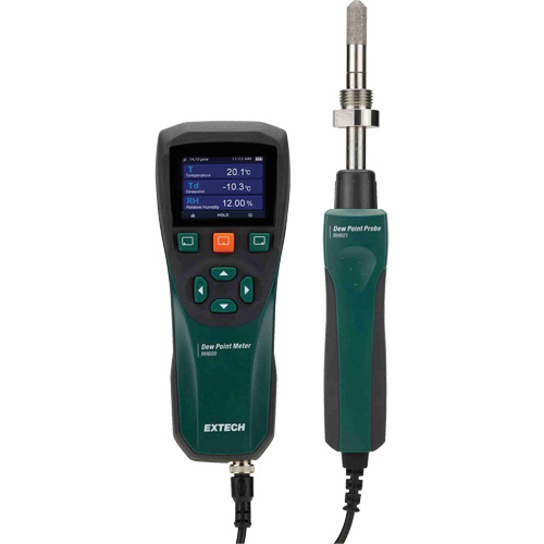 Appareil de mesure du point de ros&eacute;e, Gamme d'humidit&eacute; 0 - 100%, Gamme de temp&eacute;rature 14°- 140° F ( -10° - 60° C ) Les Fournitures Industrielles Méga