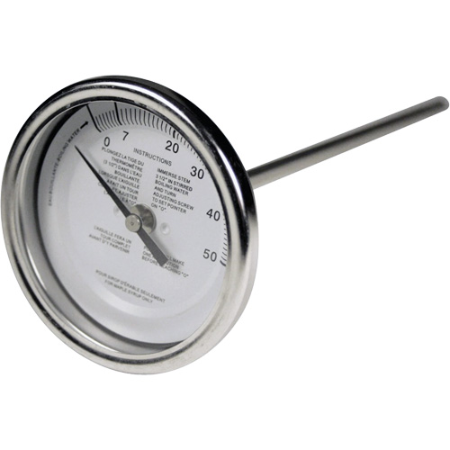 Thermom&egrave;tre &agrave; tige sirop d'&eacute;rable 5", Contact, Analogique Les Fournitures Industrielles Méga